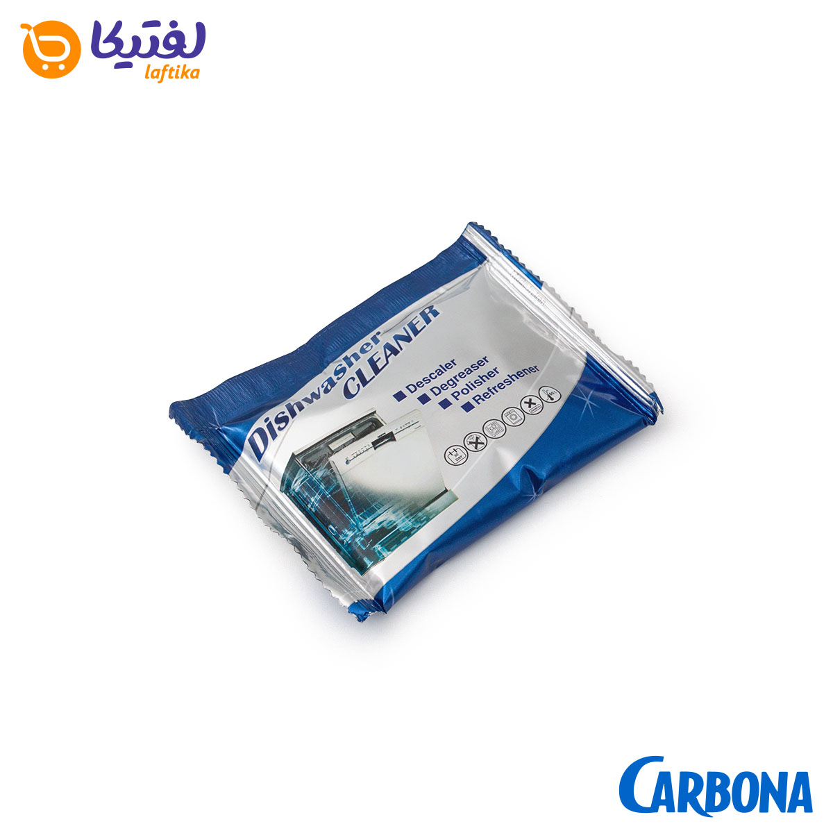 پودر جرم گیر ماشین لباسشویی و ظرفشویی 10 در 1 کربونا Carbona بسته 5 عددی