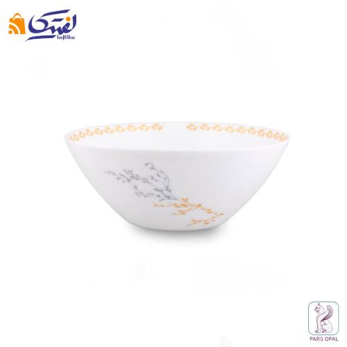 کاسه سرویس پذیرایی 28 پارچه پارس اپال طرح پیچک کد 942