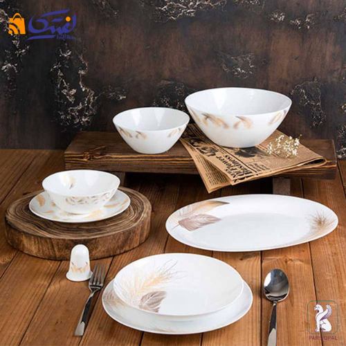 قیمت و خرید سرویس آرکوپال 28 پارچه پارس اپال طرح پیکاک کد 942