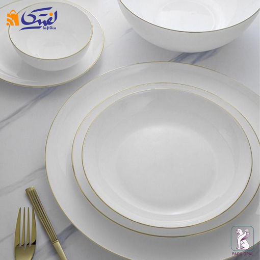 سرویس گرد لب طلا پارس اپال 6 نفره 28 پارچه