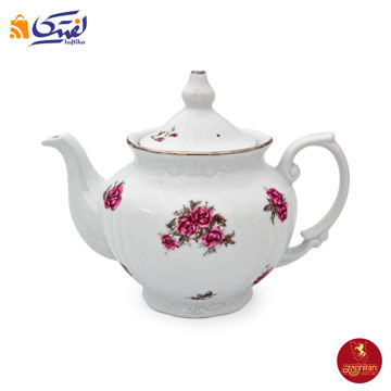 قوری چینی زرین چهار ترک طرح آران مینیاتور