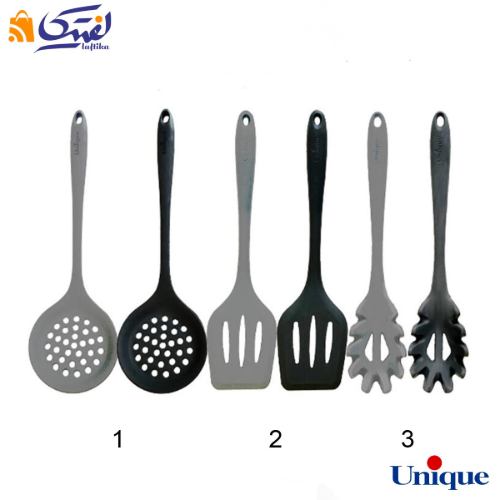 کفگیر و ملاقه یونیک تمام سیلیکون UN-1180