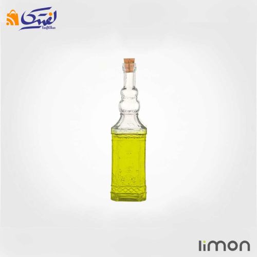 بطری 4 گوش درب چوب پنبه ای کوتاه لیمون 1892