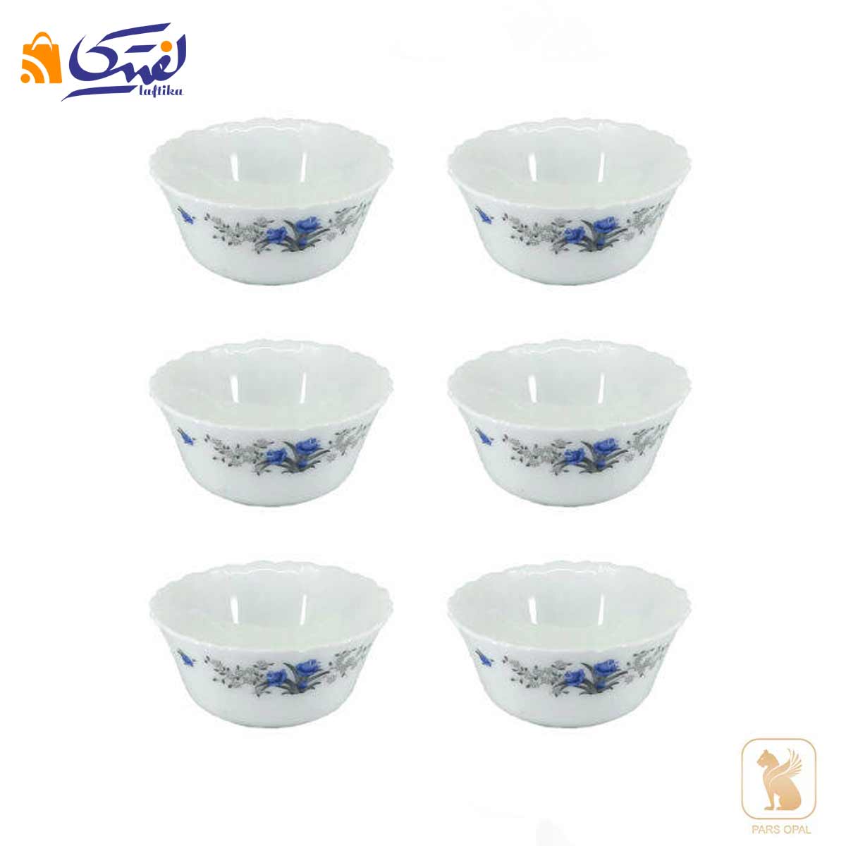 پیاله ماست خوری 720 پارس اپال طرح رمانتیک کد 120
