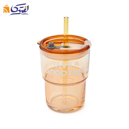 لیوان اسموتی نی دار پیرکس