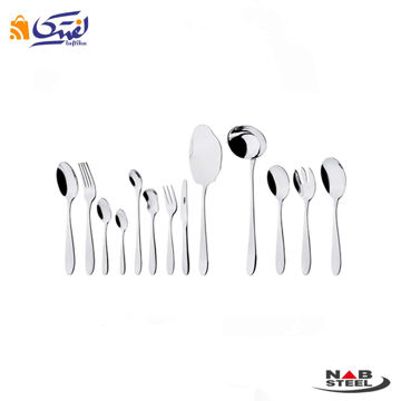 سرویس قاشق چنگال 116 پارچه ناب استیل مدل ورونا