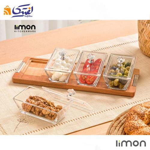 اردور خوری مستطیل دربدار 4 خانه پایه چوبی 2249