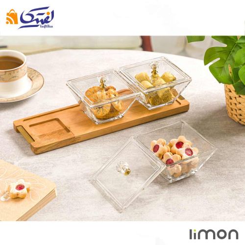 اردور خوری مربع دربدار 3 خانه پایه چوبی 2242