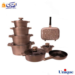 خرید قسطی سرویس قابلمه دیاموند رزگلد یونیک UN-8525