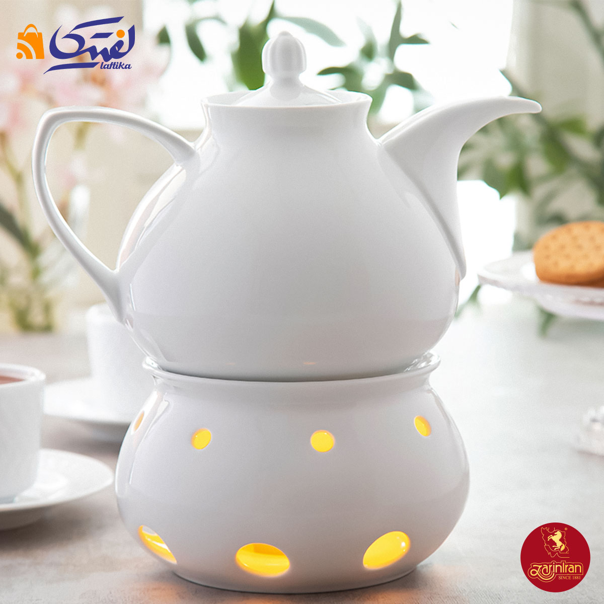چینی زرین وارمر 16 شهرزاد سفید