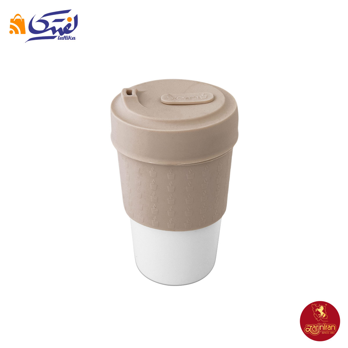 چینی زرین ماگ استیم 2 طرح بژ