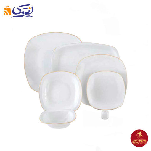 سرویس زرین رزگلد 6 نفره چینی زرین کواترو 27 پارچه