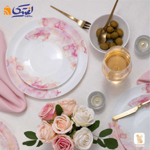 سرویس آرکوپال 28 پارچه پارس اپال طرح آرامیس با طرح و نقش ماندگار