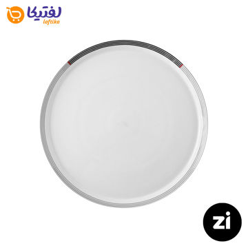 بشقاب تخت چینی زرین Zi فرم اس وگاس قرمز سایز 21