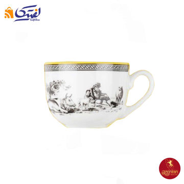 فنجان چای خوری چینی زرین ایتالیا اف طرح ویلیج سایز 8