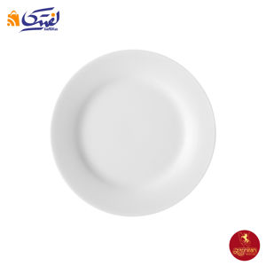 بشقاب پیش دستی چینی زرین ایتالیا اف طرح سفید سایز 19