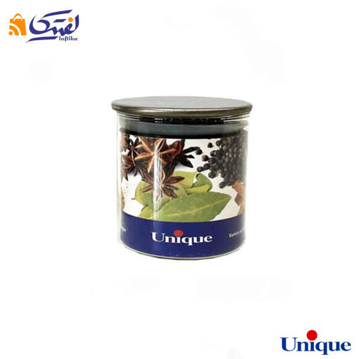ظرف ادویه شیشه ای یونیک درب استیل ۸ سانتی متری (قطر 6) UN-1289