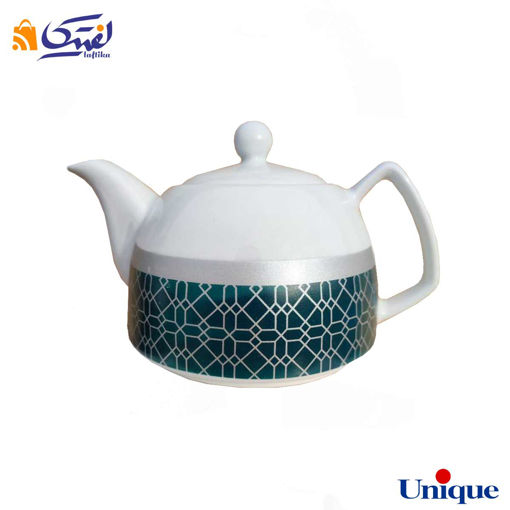 قوری چینی یونیک مدل میبد سبز ارغوانی UN-7542