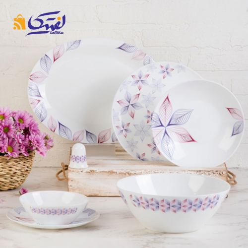 خرید سرویس شاینر بنفش 28 پارچه پارس اپال با قیمت مناسب