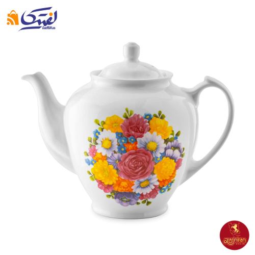 قوری هیئتی چینی زرین طرح پارادایز