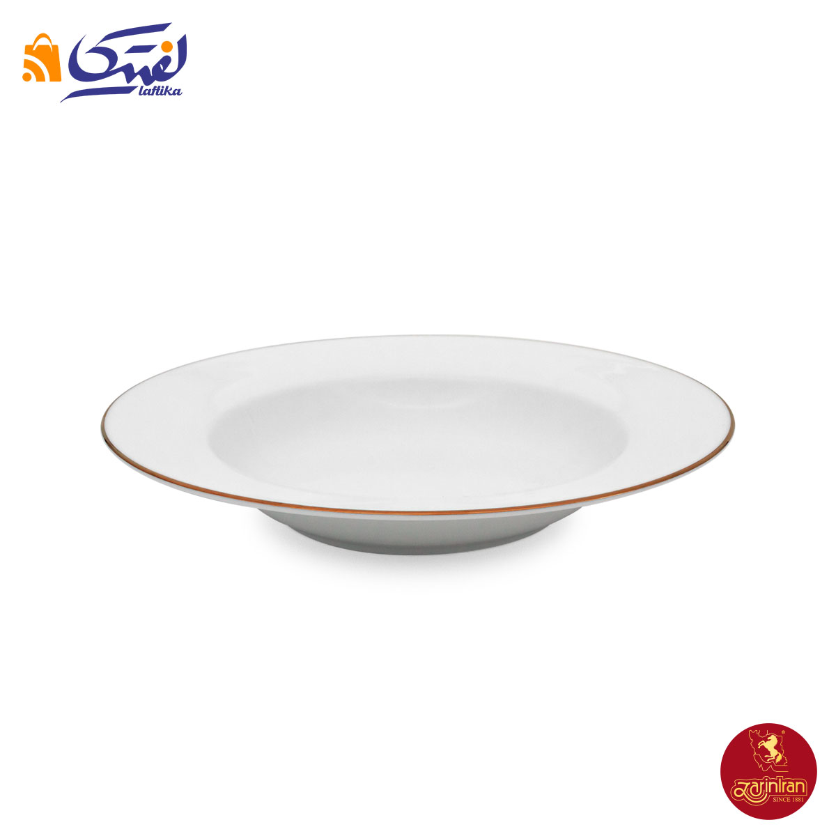 سرویس چینی زرین ایتالیا اف زرین رزگلد 6 نفره 28 پارچه