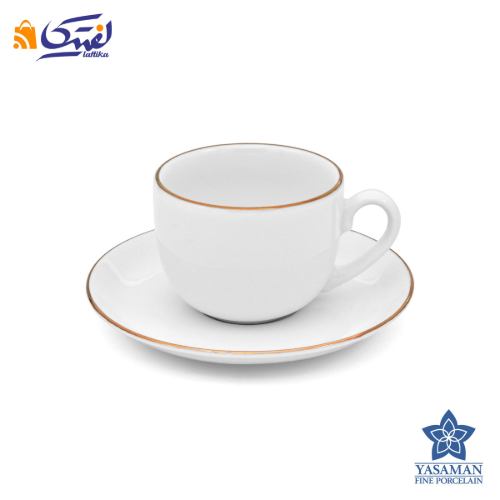 سرویس چینی زرین ایتالیا اف زرین رزگلد یاسمن 76 پارچه