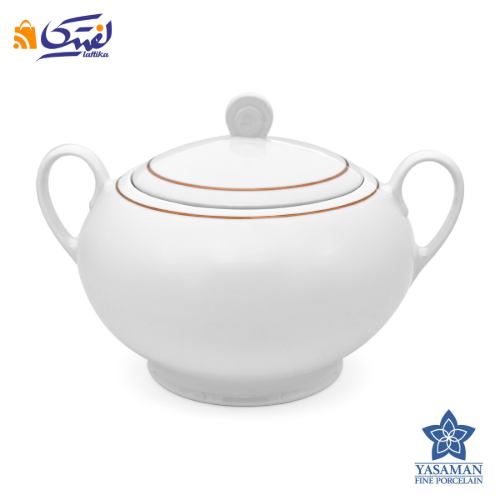 سرویس چینی زرین ایتالیا اف زرین رزگلد یاسمن 76 پارچه