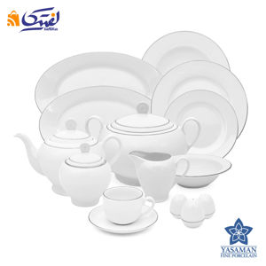 سرویس چینی زرین ایتالیا اف سمن یاسمن با طراحی شیک و مدرن