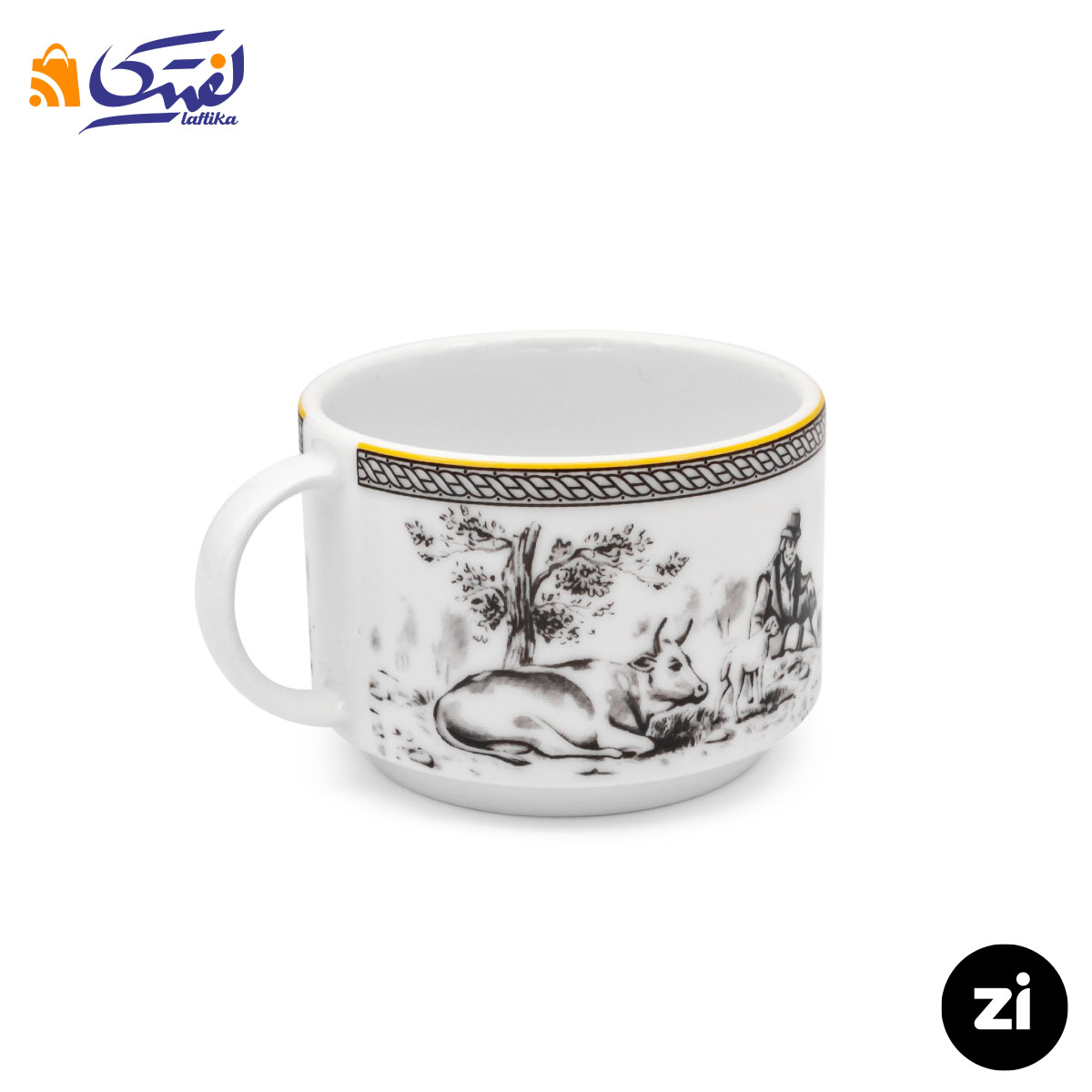 فنجان چایخوری چینی زرین Zi فرم اس ویلیج سایز 8