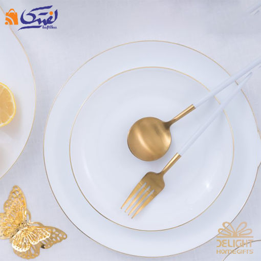سرویس لب طلا دیلایت اپال 6 نفره الگانس 28 پارچه کد 212