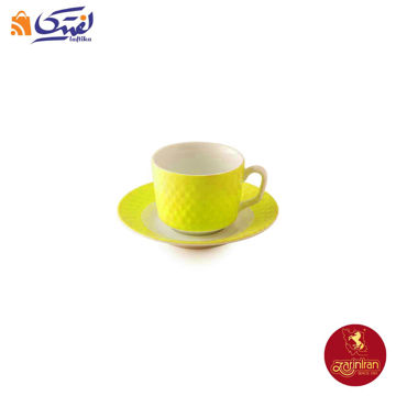 سرویس چای خوری چینی زرین رادیانس طرح آفتاب 12 پارچه