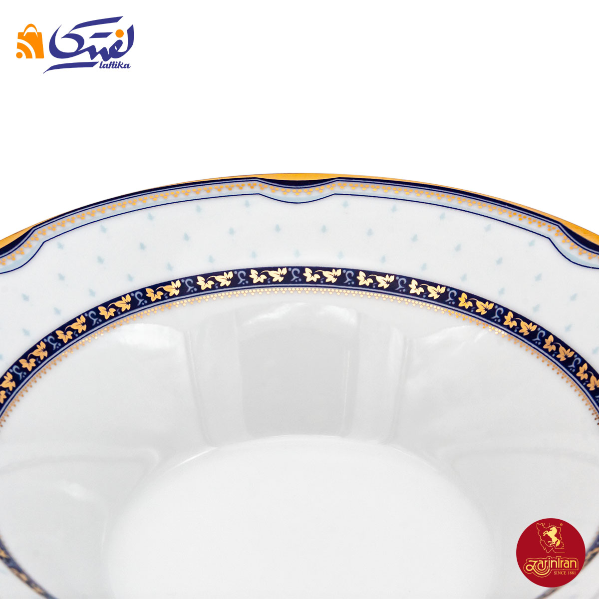 سرویس چینی زرین شهرزاد پرشیا سرمه ای 6 نفره 35 پارچه