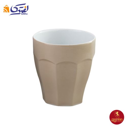 لیوان چینی زرین نئوکلاسیک پاستل کرم بدون دسته 240 سی سی