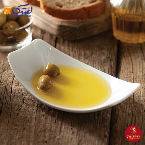 ظرف زیتون چینی زرین آشپزخانه 18 سفید با مارک زی