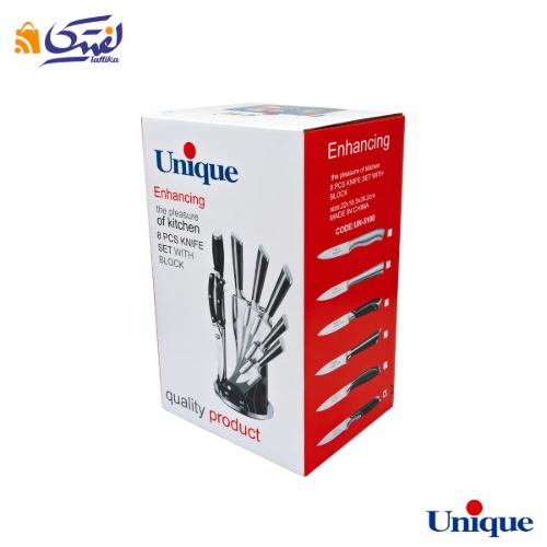 سرویس چاقو آشپزخانه یونیک UN-5100 پروانه 8 پارچه