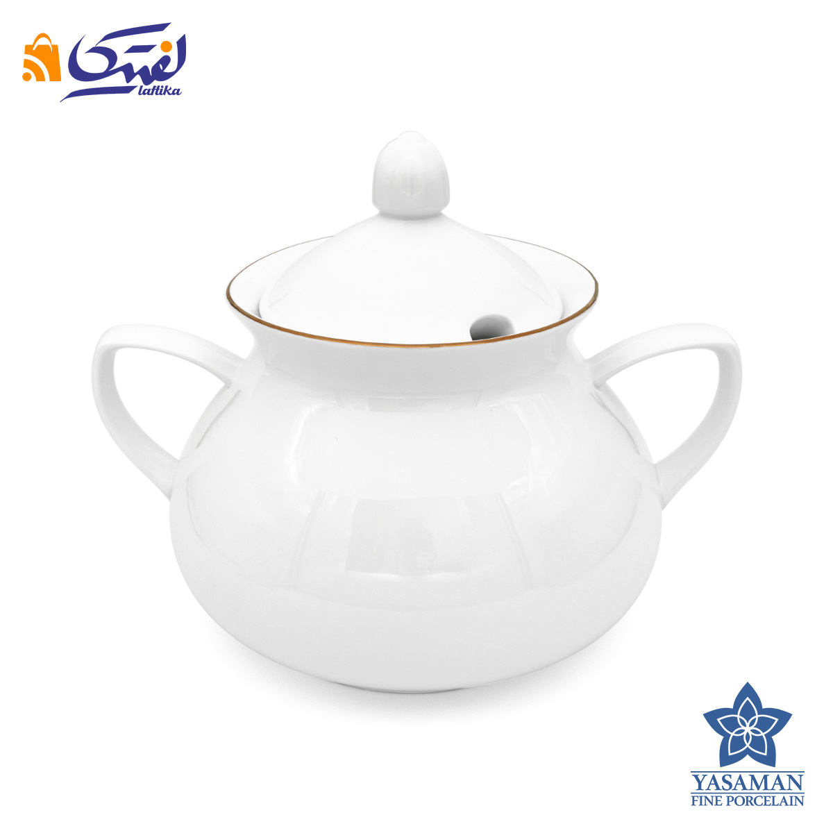 سرویس چینی زرین شهرزاد طرح سمن گلد 12 نفره 89 پارچه