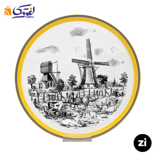 بشقاب تخت چینی زرین زی فرم اس ویلیج سایز 33