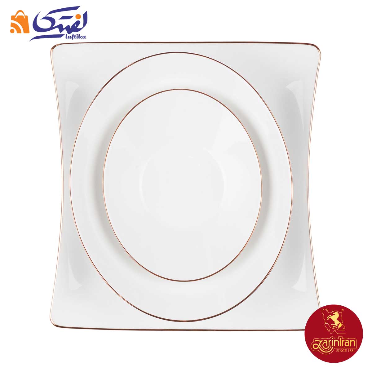 سرویس چینی زرین وینچی زرین رزگلد 6 نفره 30 پارچه