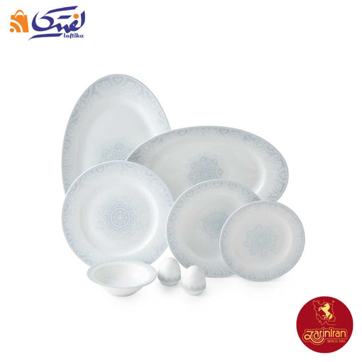 سرویس چینی زرین ایتالیا اف ادلین طوسی 6 نفره 28 پارچه