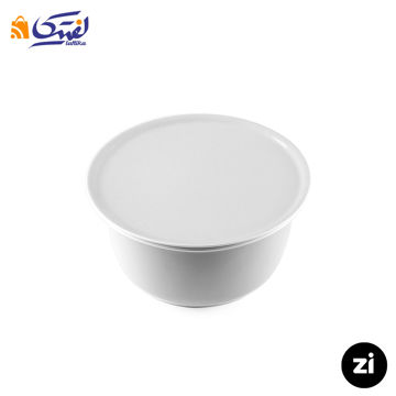 کاسه در دار چینی زرین Zi پاستل طوسی سایز 17