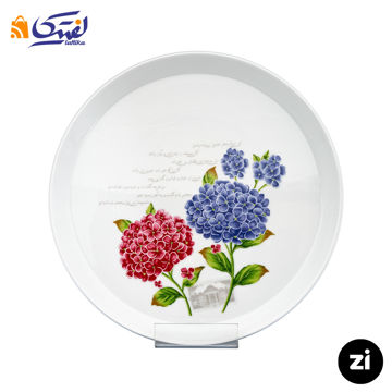 بشقاب تخت چینی زرین زی فرم اس غزل سایز 27