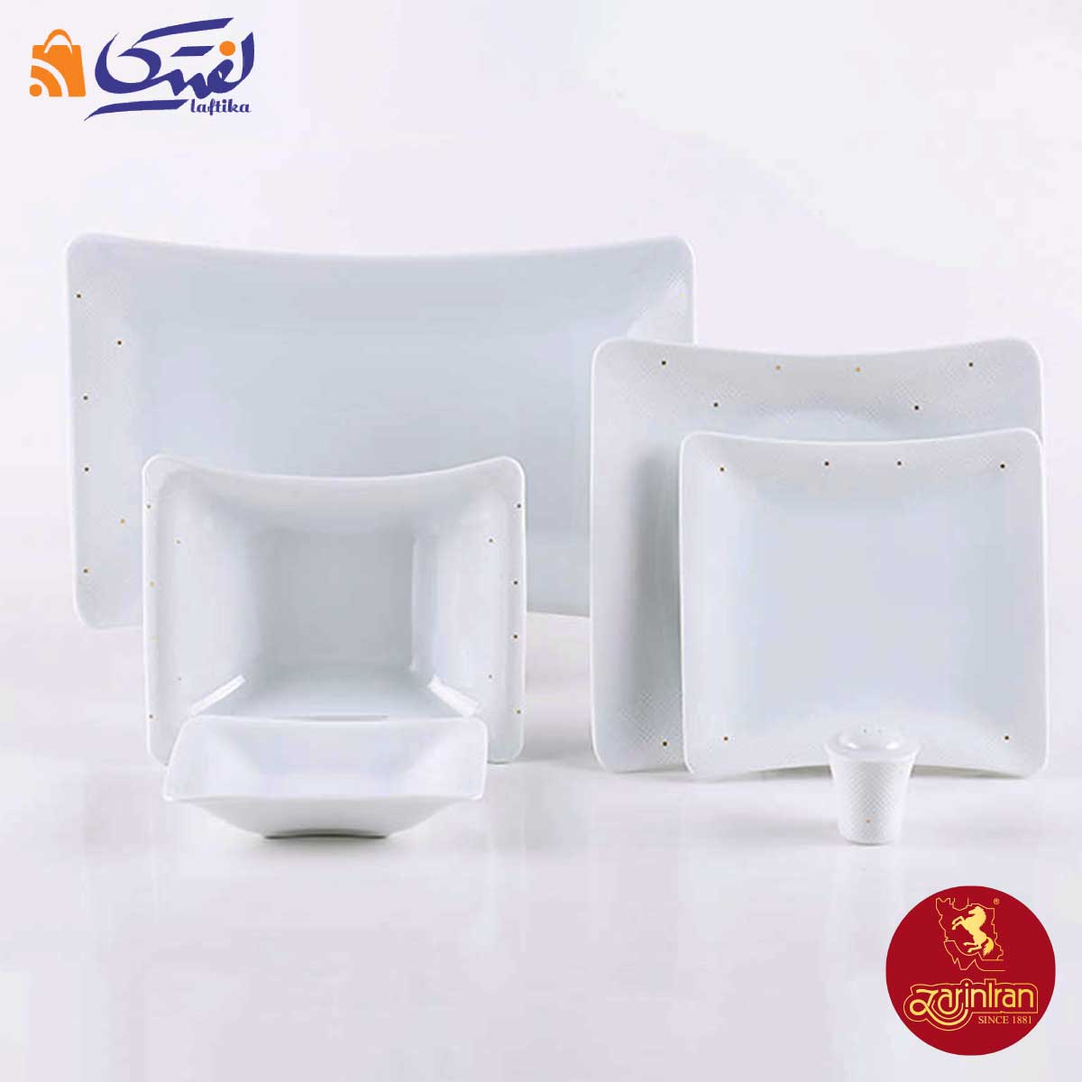 سرویس چینی زرین وینچی ابریشم 6 نفره 30 پارچه
