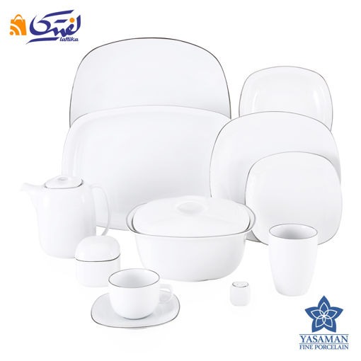 سرویس چینی زرین یاسمن کواترو 77 سمن