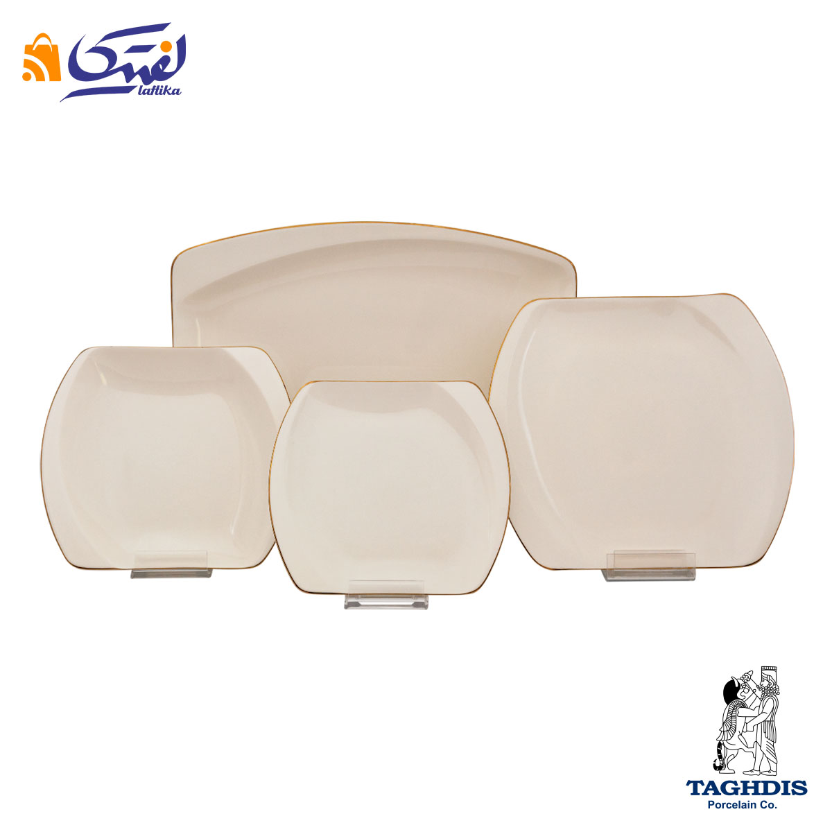 خرید اقساطی سرویس چینی تقدیس مدرن نیوبن چاینا لب طلا 6 نفره 32 پارچه