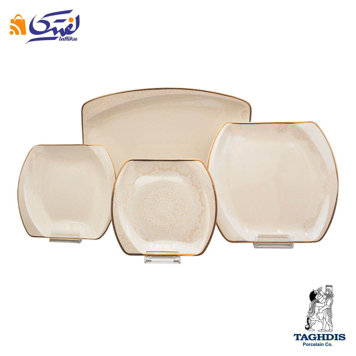 خرید سرویس چینی تقدیس مدرن نیوبن چاینا کاپرینا طلا 6 نفره 32 پارچه