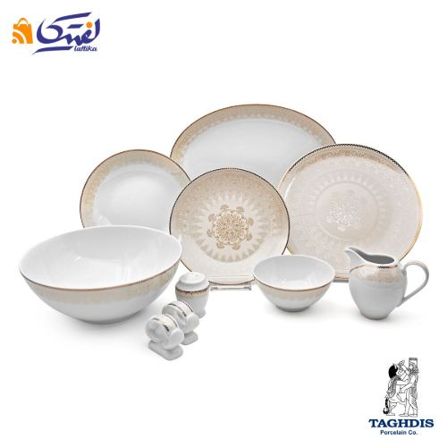 قیمت سرویس چینی تقدیس کلاسیک مونا طلا 6 نفره 32 پارچه