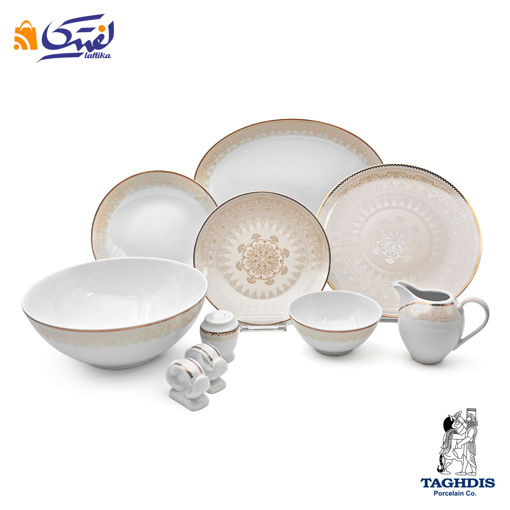 سرویس چینی تقدیس مونا طلا کلاسیک 6 نفره 32 پارچه