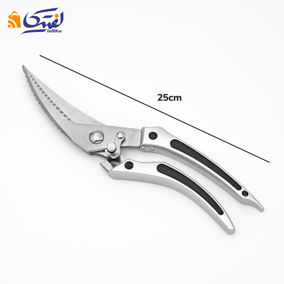 قیچی آشپزخانه چند کاره تمام استیل وارداتی کد TK-080