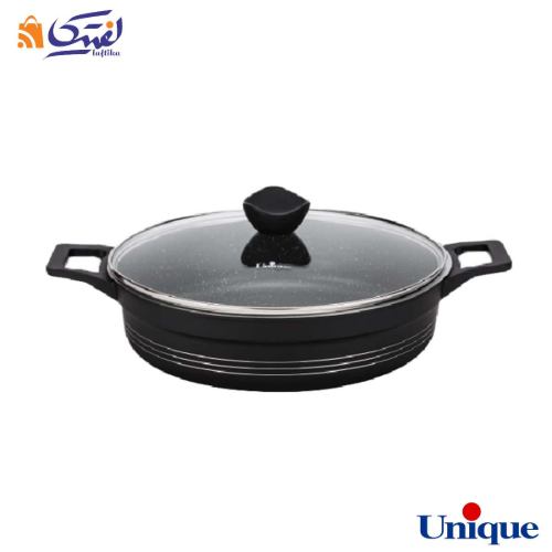 سرویس قابلمه 16 پارچه یونیک مدل کلاسیک رنگ مشکی UN-7701