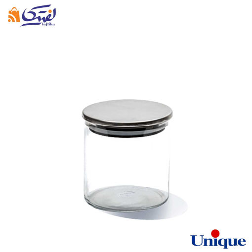 بانکه شیشه ای درب استیل یونیک 600 سی سی UN-1277A